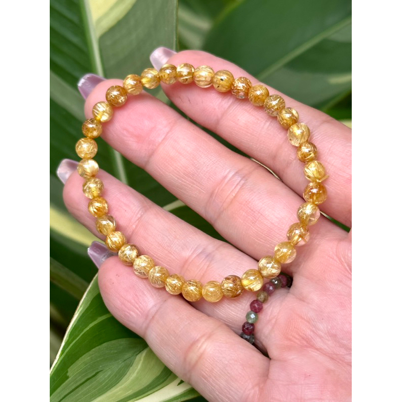 Vòng tay tóc vàng size 5.2 li loại vip