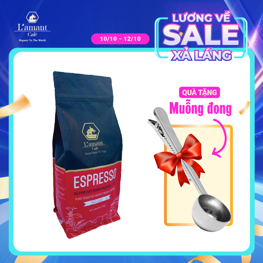 Cà phê hạt rang L’amant Espresso số 08 - L’amant No.08 Espresso Roasted Coffee