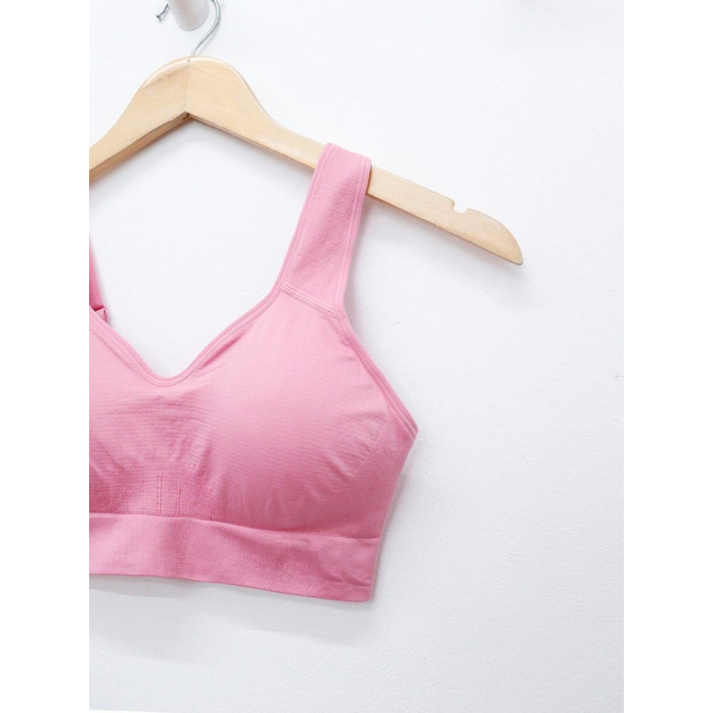 C3379 & C3381 - 	Áo bra tập in logo màu viền