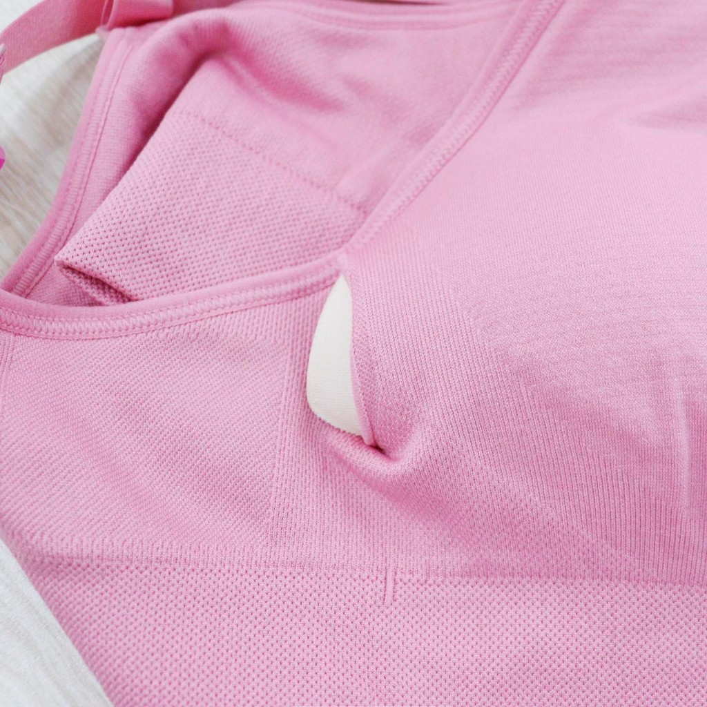 C3379 & C3381 - 	Áo bra tập in logo màu viền