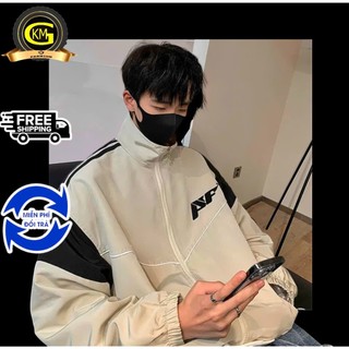 Áo khoác dù from rộng 2 lớp kiểu đơn giản trẻ trung có size đại 90ky GKM