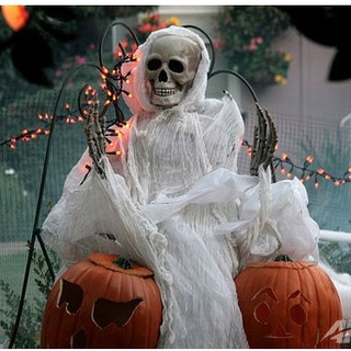 Vải xô màn trắng, gạc y tế, vải mùng trang trí Halloween