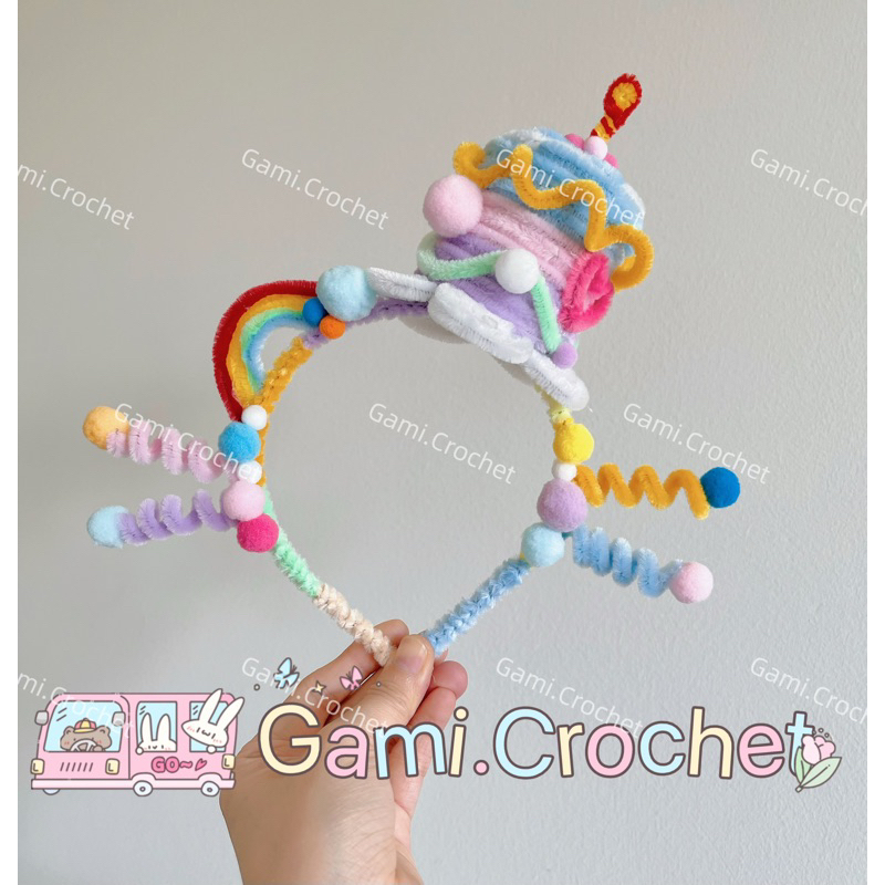 Bờm Kẽm Nhung Handmade Bờm Tai Thỏ Dễ Thương