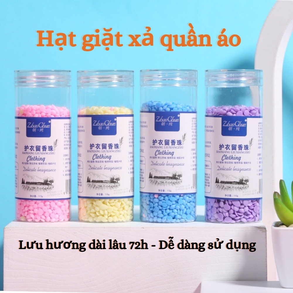 Hạt Xả Vải Lưu Hương Quần Áo Tới 72h, Hạt Xả Thơm Và Mềm Vải Tạo Hương Dễ Chịu Thân Thiện Cho Da