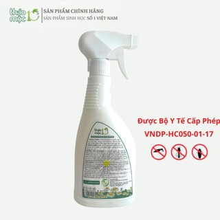 Thảo mộc xịt muỗi, gián, côn trùng 10s (500ml)