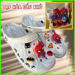 Túi 10 Jibbitz SIÊU NHÂN,SIÊU ANH HÙNG gắn Dép CROS,Dép Sục,Dép cá sấu - ĐÃ SẴN NÚT