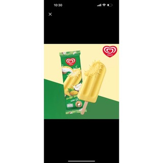 Kem walls đậu xanh dừa hương lá dứa