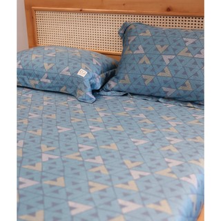 Chăn ga tencel lụa hình học mát mịn