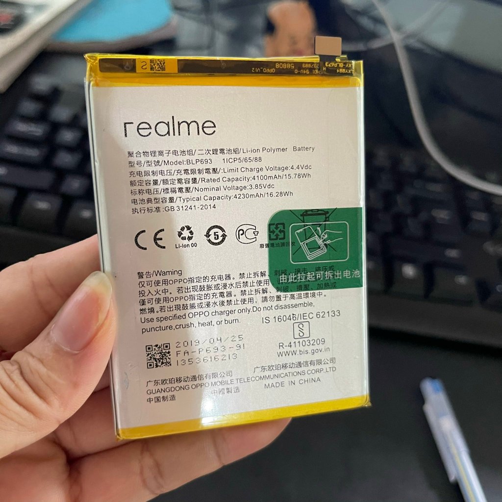 pin điện thoại realme 3 ( BLP 693) ZIN