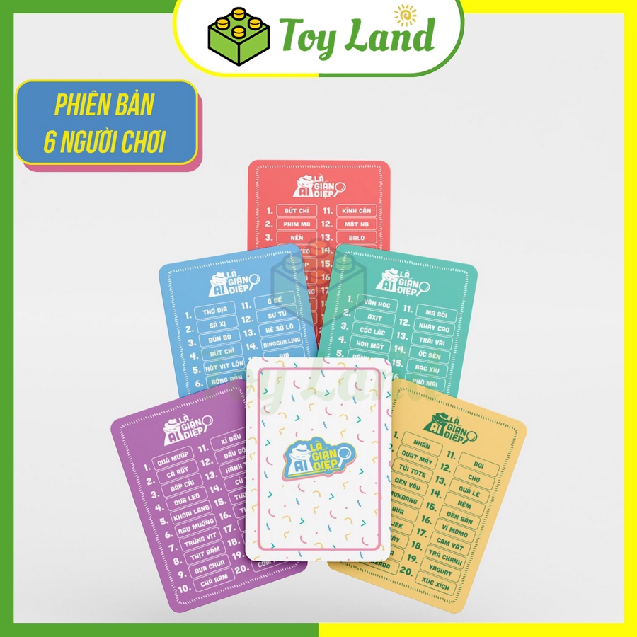 Thẻ Bài Ai Là Gián Điệp WePlay 240 Từ Khóa Keyword Boardgame Truy Lùng Spy We Play Trò Chơi Nhóm Bạn Giải Trí Xả Stress
