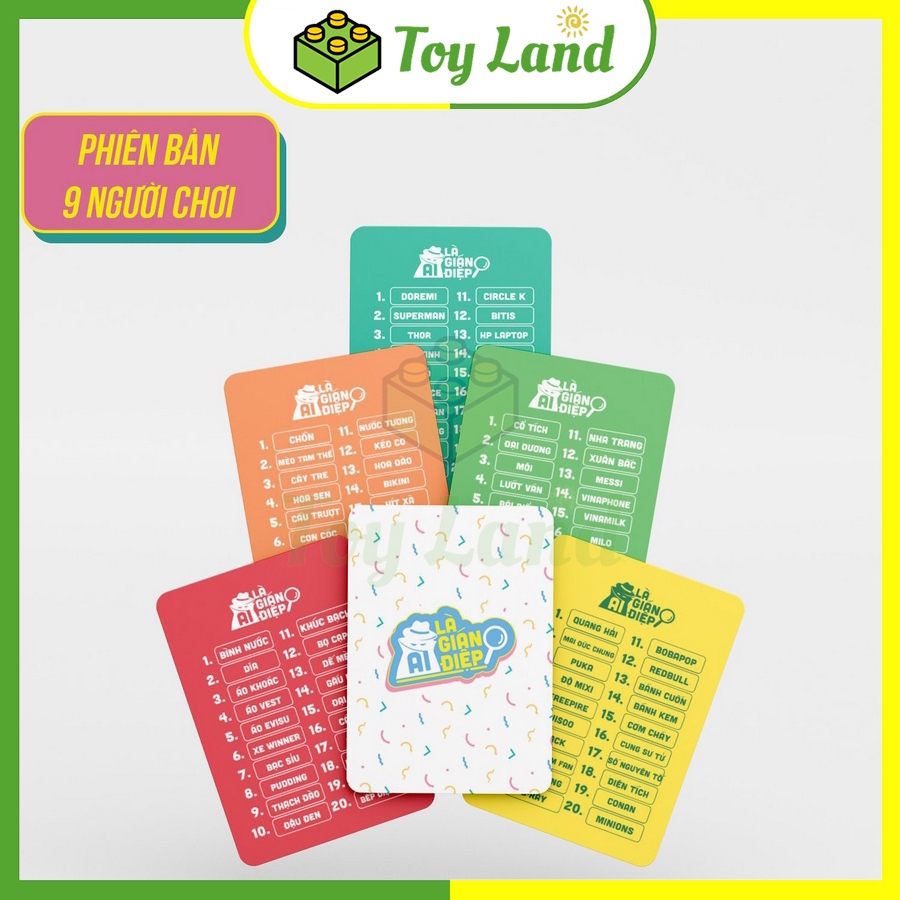 Thẻ Bài Ai Là Gián Điệp WePlay 240 Từ Khóa Keyword Boardgame Truy Lùng Spy We Play Trò Chơi Nhóm Bạn Giải Trí Xả Stress