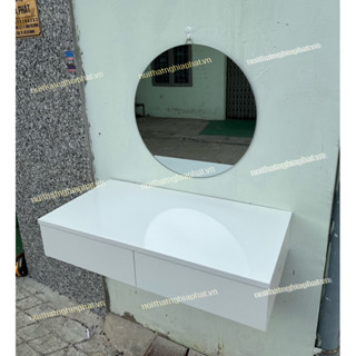 bàn trang điểm treo tường gỗ mdf dài 80-100cm