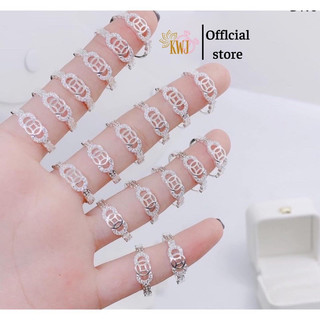 nhẫn nữ bạc, nhẫn đồng xu may mắn