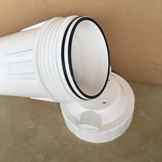 Cốc lọc 10 inch trắng 2 gioăng ren 13