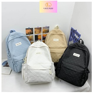 Balo Nữ Dập Nổi Thời Trang,Balo Nữ Phong Cách Basic Hàn Quốc