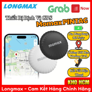 Thiết Bị Định Vị GPS Không Dây Momax PINTAG BR5, Kết Nối Điện Thoại. Pin Dùng 365 Ngày, Chính Hãng Bảo Hành 12 Tháng