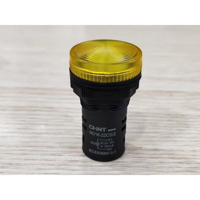 Đèn báo pha đèn báo tụ điện phi 22mm Chint loại tốt 220v
