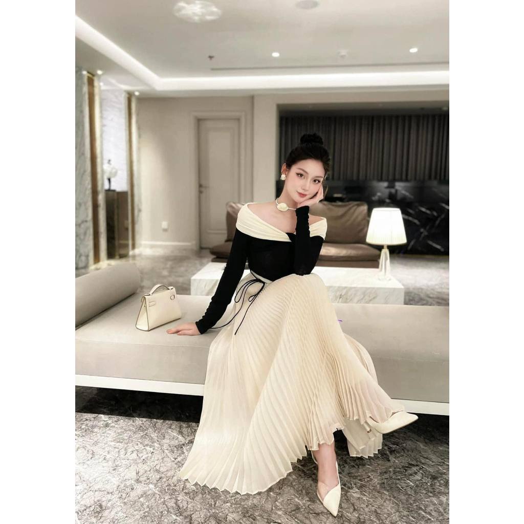 Set ly soắn trễ vai sang chảnh
