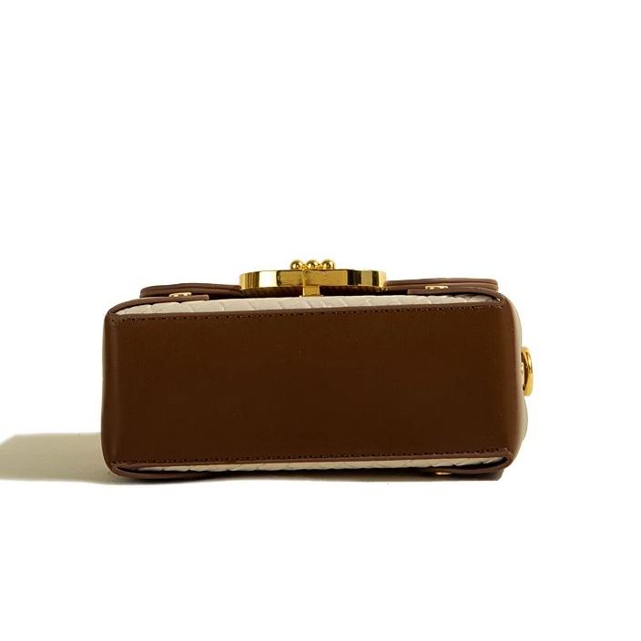 🌸Hàng Order🌸 Túi Xách Muzi&kai Chính Hãng Da Chần Đồ Hoạ Khoá Gập Gài Quai Da Đeo Sang Chảnh Nữ Tính 🌸 Quảng Châu