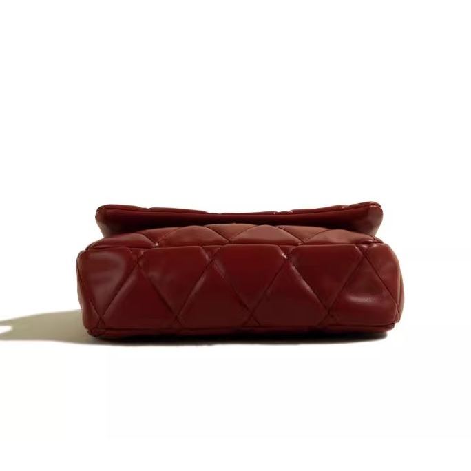 🌸Hàng Order🌸 Túi Xách Muzi&kai Chính Hãng Da Mềm Trơn Quai Da Phối Xích Nắp Gập Đính Hoa Sang Chảnh Nữ Tính 🌸 Quảng Châu