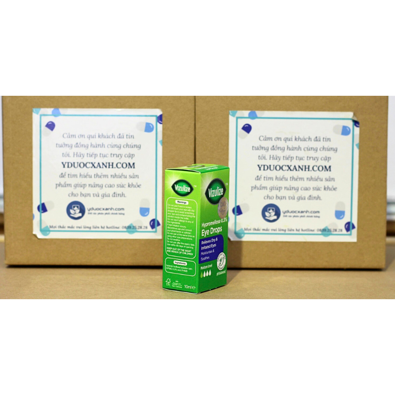Mua  VIZULIZE HYPROMELLOSE 0.3% EYE DROPS, 10ml, Nhỏ mắt nước mắt nhân tạo cho trẻ em - Y Dược Xanh