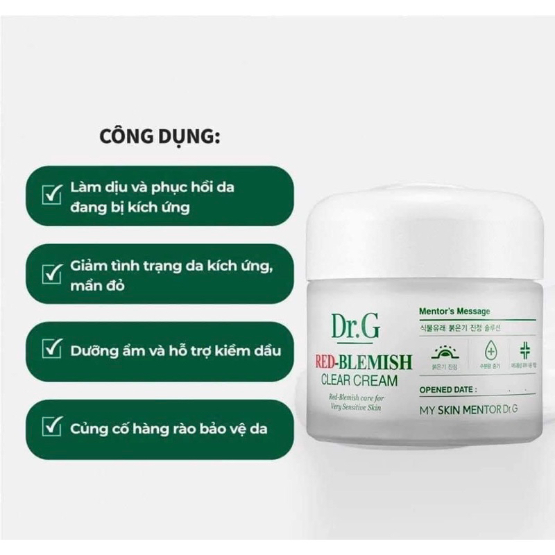 Kem dưỡng da DrG 70ml fullbox