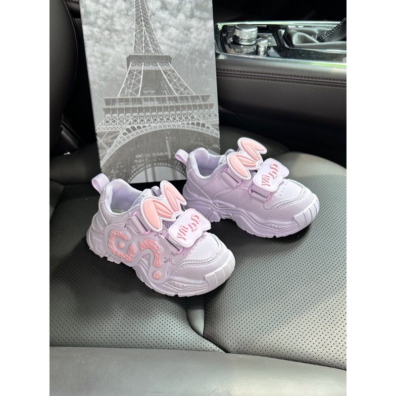 ĐẾ LOẠI 1- GIÀY THỂ THAO 26-36  Formnăng động, đáng yêu phối 4 màu:tím, hồng, đen,  kèm sticker xinh xắn 2567