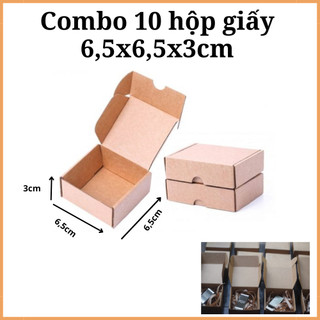Bộ 20 Hộp Giấy Kraft Mini Đựng quà tặng nhỏ