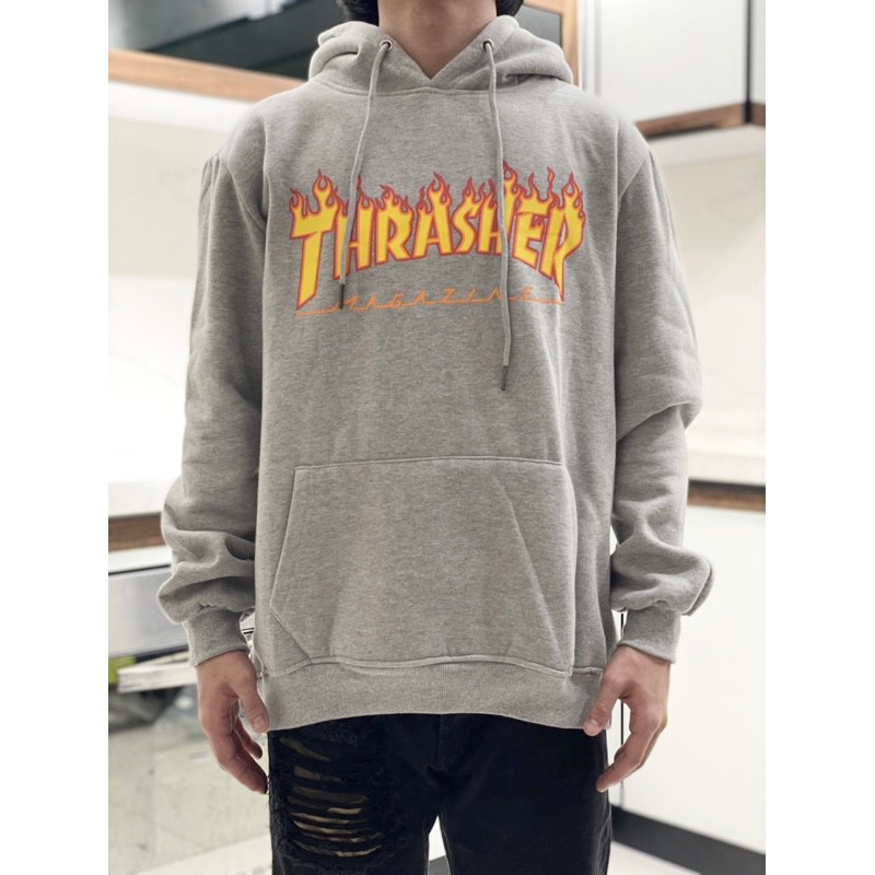Hoodie Thrasher Lửa Skate board cao cấp, nỉ mùa đông đường phố dày dặn, dễ phối đồ