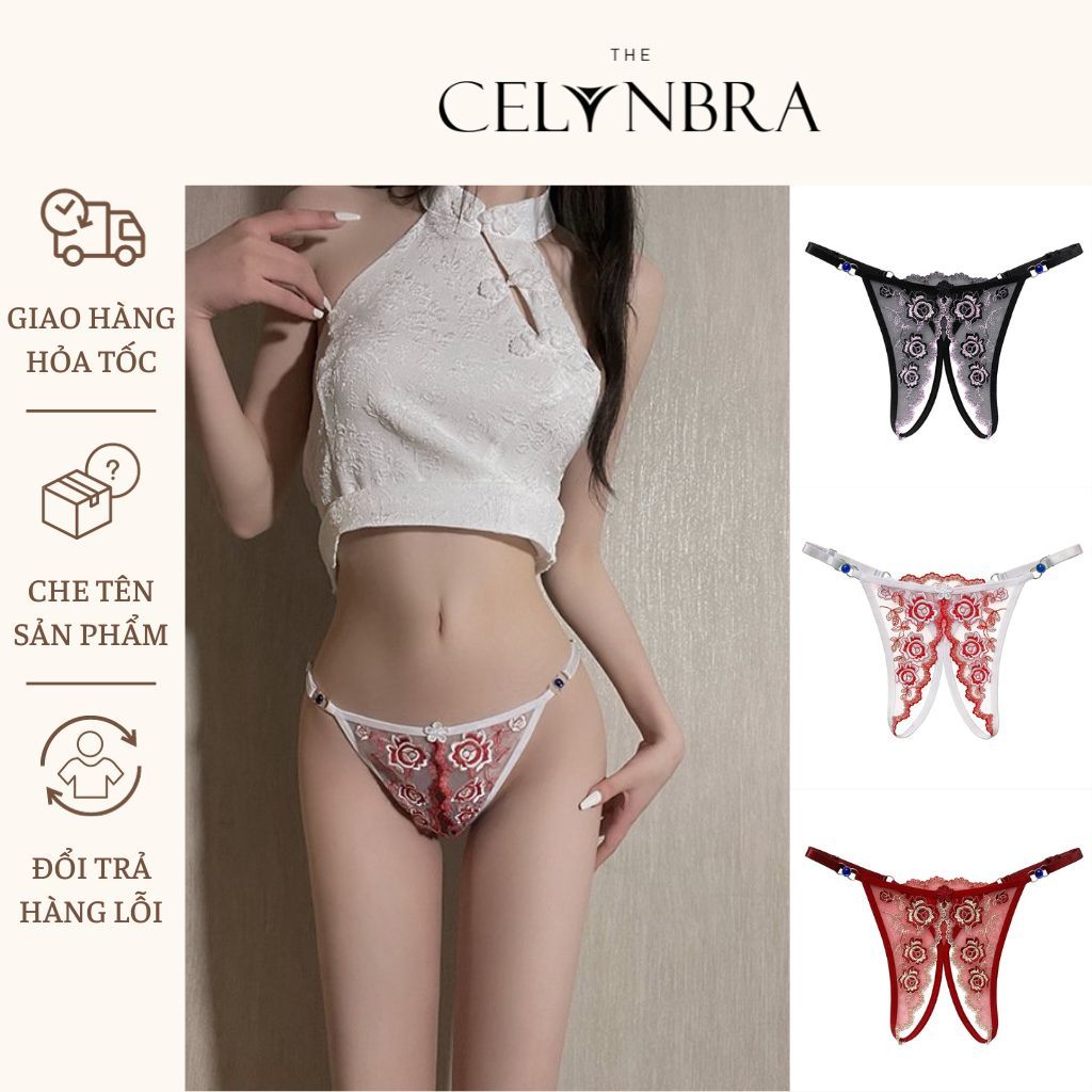 Quần Lót Ren Mảnh Không Đũng Gợi Cảm Lacy Bra - QL88