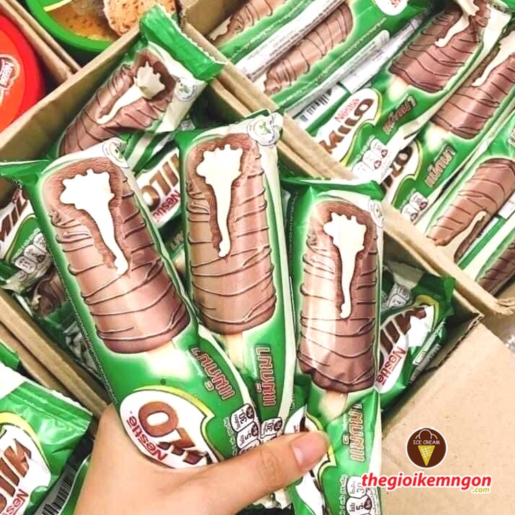 THÙNG 36 cây kem socola Nestle Milo Magma Stick 55gr