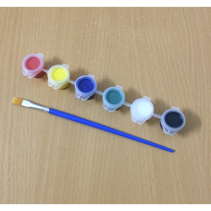 Combo 5 tượng thạch cao mini size 5-6cm siêu kute kèm màu và cọ