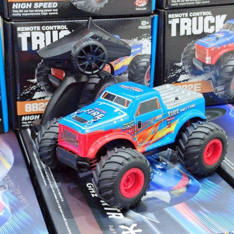 Xe điều khiển bán tải địa hình Super Fire Monster 1/20 tốc độ cao +20km/h nhựa ABS siêu bền, chịu va đập, xe có pin sạc