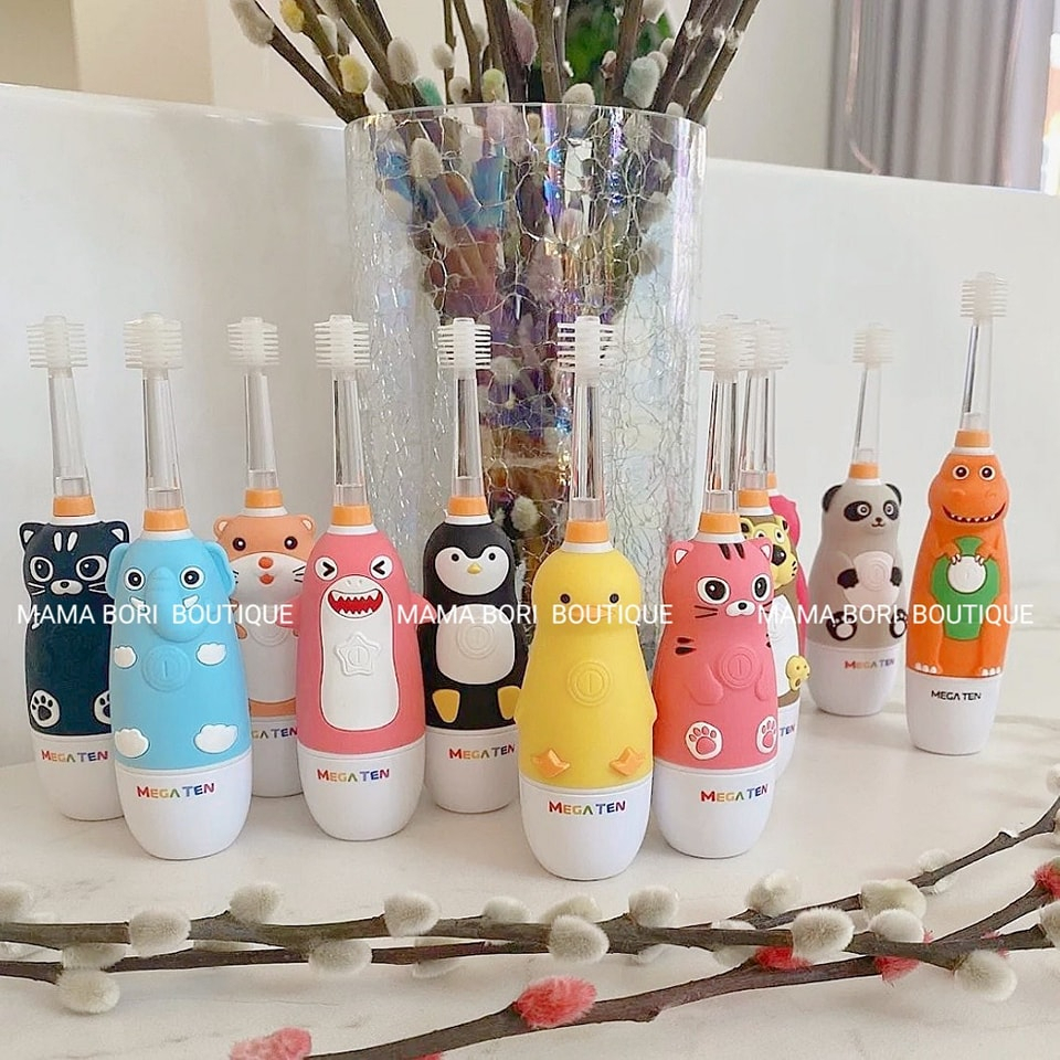 Set 2 đầu bàn chải thay thế Bàn chải điện Megaten kids