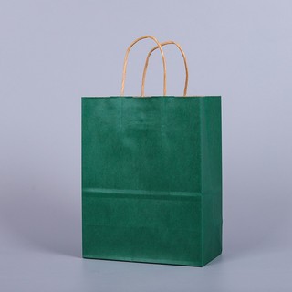 Túi Kraft XANH LÁ ĐẬM - Quà Tặng Hương Quế Trà Bồng (15x21x8cm ngang-cao-hông)