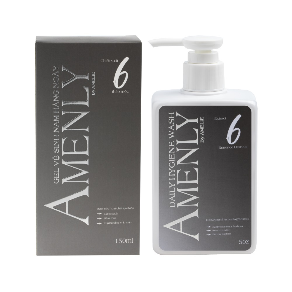 Gel Vệ Sinh Nam Amenly Hàng Ngày Chiết Xuất 6 Thảo Mộc 150ml