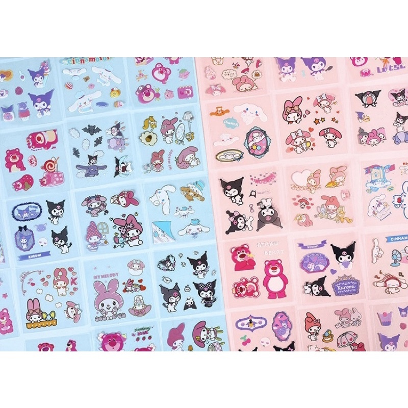 ✨✨Gói 25 tấm sticker hoạt hình Sanrio, gấu dâu