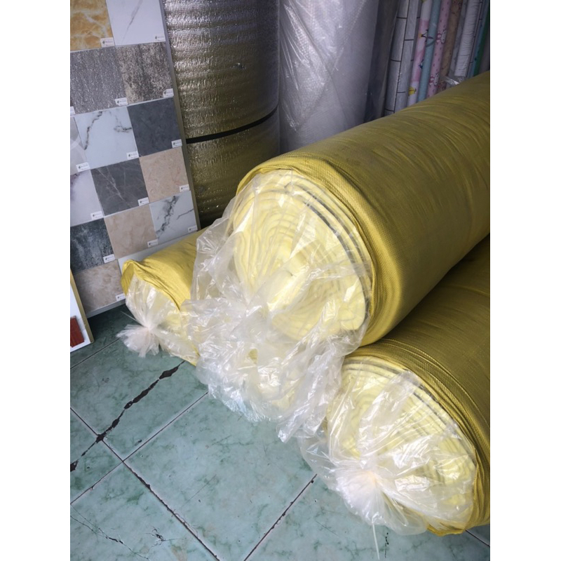 Cuộn bông thuỷ tinh có bạc dùng trong cách âm nhà ở, kho xưởng độ dày 25mm-50mm