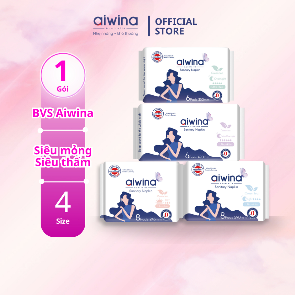 Băng Vệ Sinh AIWINA Siêu Mỏng Có Cánh