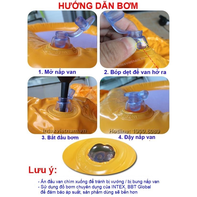 Phao bơi tròn hoa văn 97cm INTEX 58263 - Giao hàng ngẫu nhiên