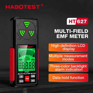 (Bảo hàng 1 năm)HABOTEST HT627 3 trong 1 Máy phát điện từ cầm tay cầm tay RF Field Radiator Máy EMF kỹ thuật số cầm tay