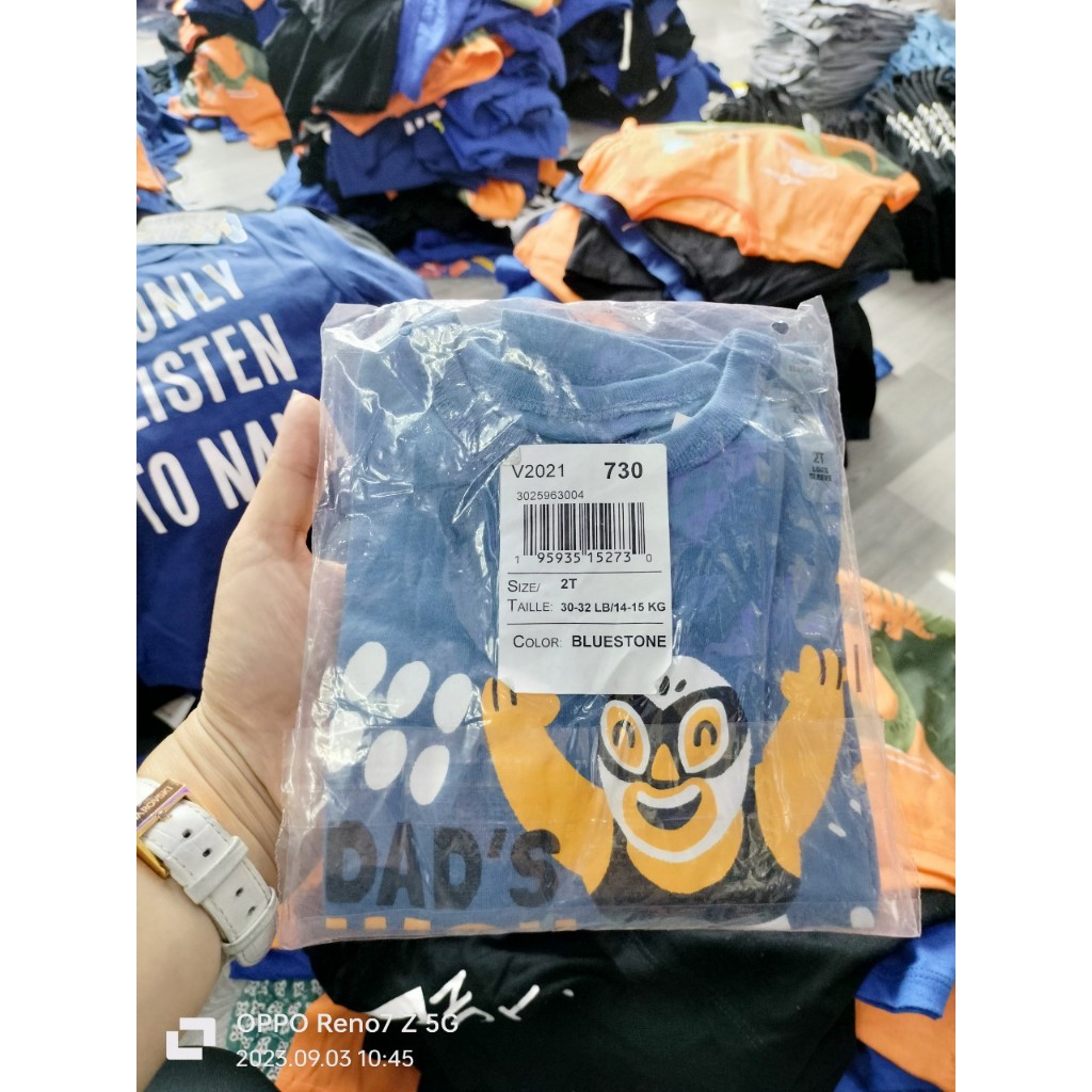 Áo dài tay bé trai Place VNXK dư xịn 6M-5Y