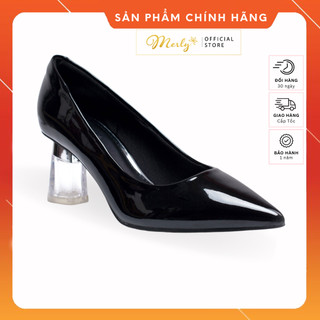 Giày cao gót mũi nhọn gót trong 6cm merly 1512 giày công sở nữ êm chân, giày nữ đế vuông, giày cao gót big size