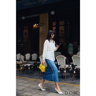 Áo len lông cổ tim D.CHIC MS: 188107