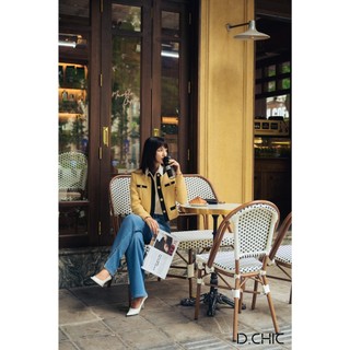Áo khoác cổ tròn túi D.CHIC MS: 160560