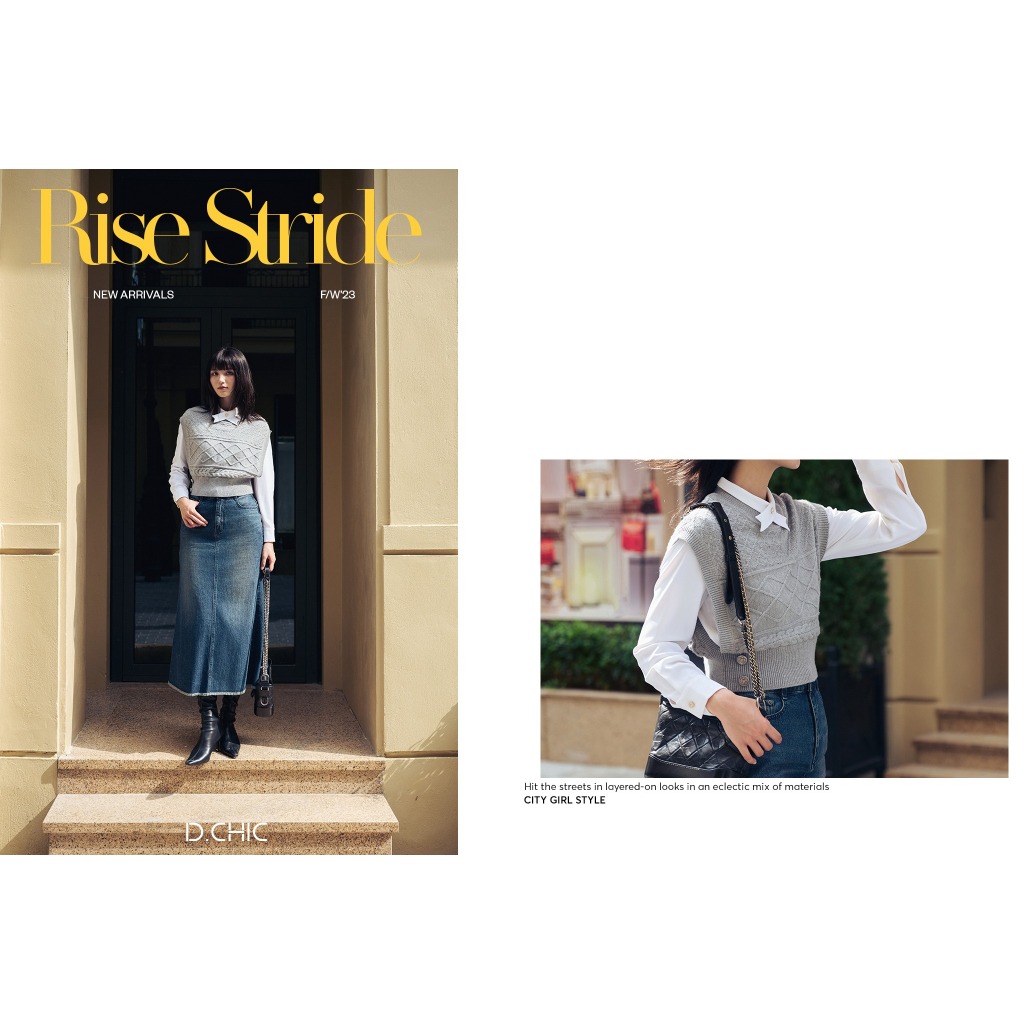 Chân váy jean đuôi cá D.CHIC MS: 388025