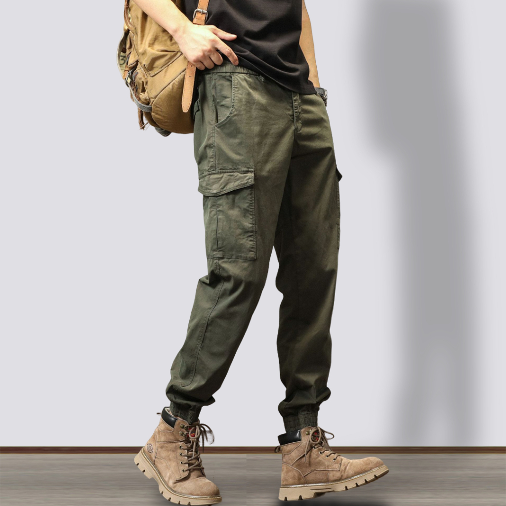 Quần Jogger Nam Túi Vuông Nỗi VICENZO , Quần Jogger Nam Bo Chun