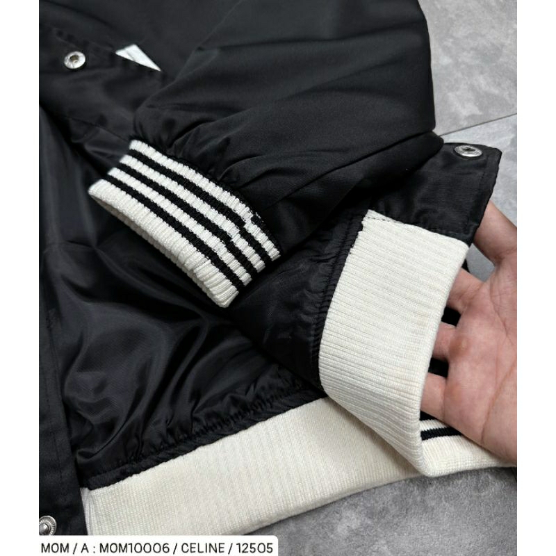 Áo khoác nam nữ bomber varsity celine gió