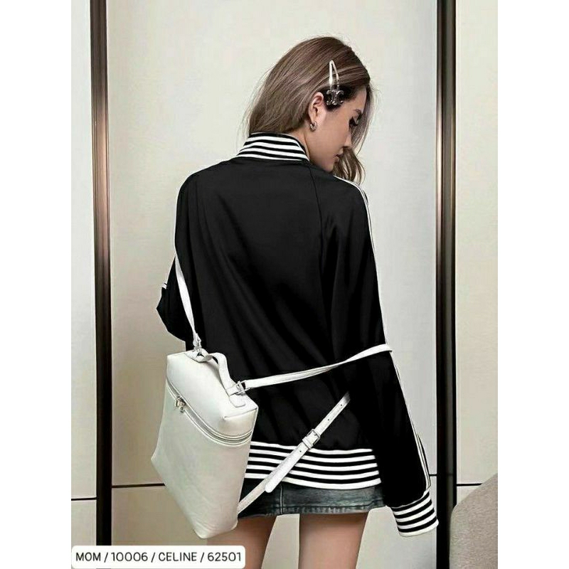 Áo khoác nam nữ bomber varsity celine gió