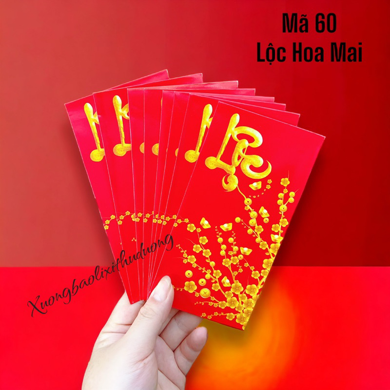 50 Cái Bao Lì Xì ĐỎ LỘC